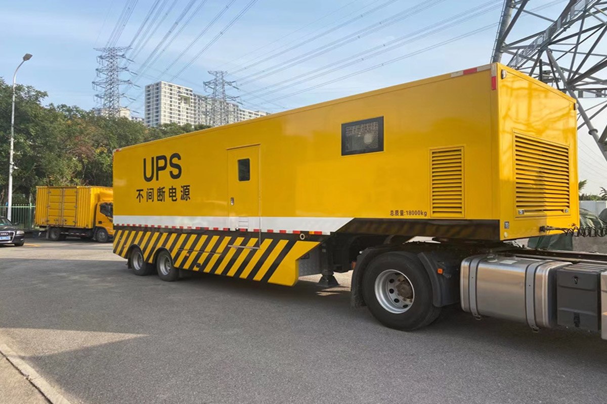 兴隆发电机租赁施工现场