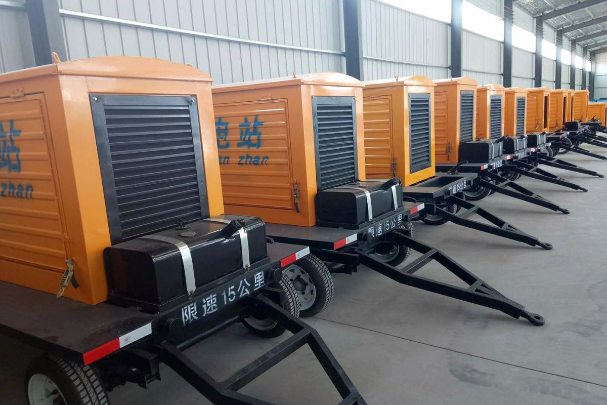 兴隆发电机租赁施工现场